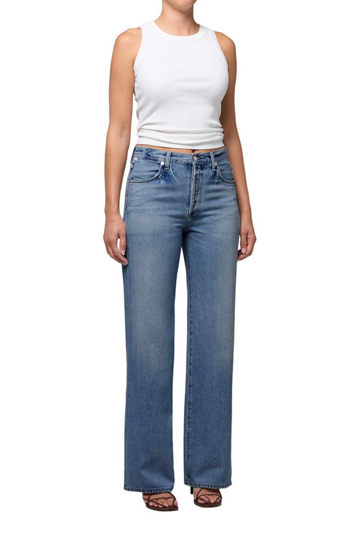 Citizens of Humanity Annina Straight Leg 33" Inseam Jeans - Image 7 of 9