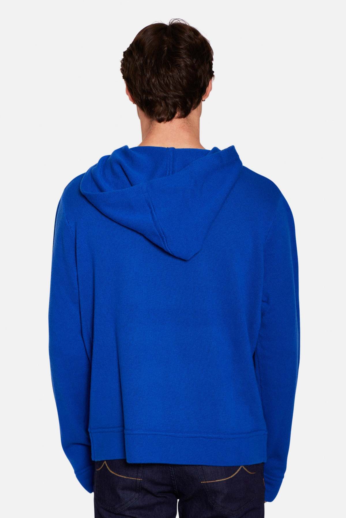Blue&Cream New York Cashmere Intarsia Hoodie - Image 5 of 6