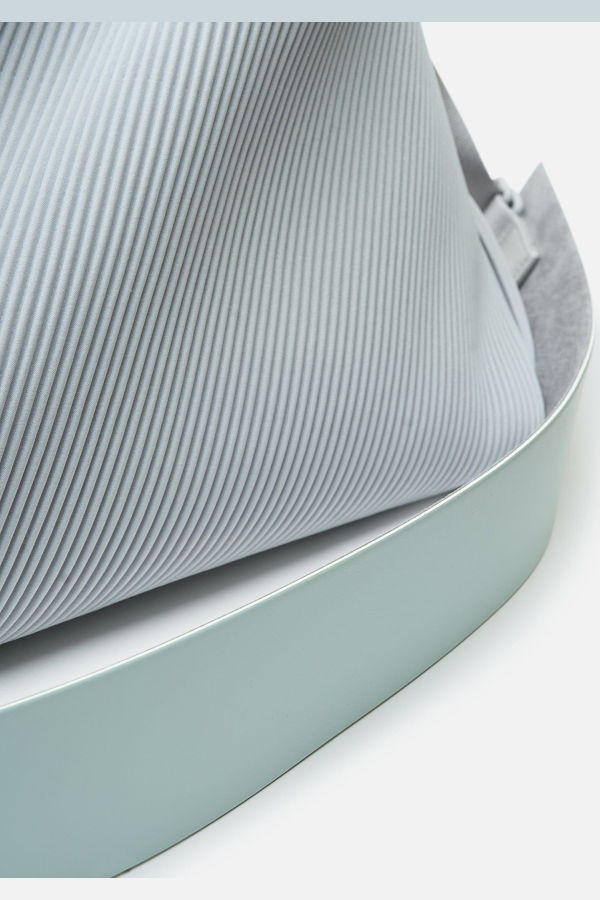 HOMME PLISSE ISSEY MIYAKE Pleats Travel Bag in Manarola Blue Gray Bag