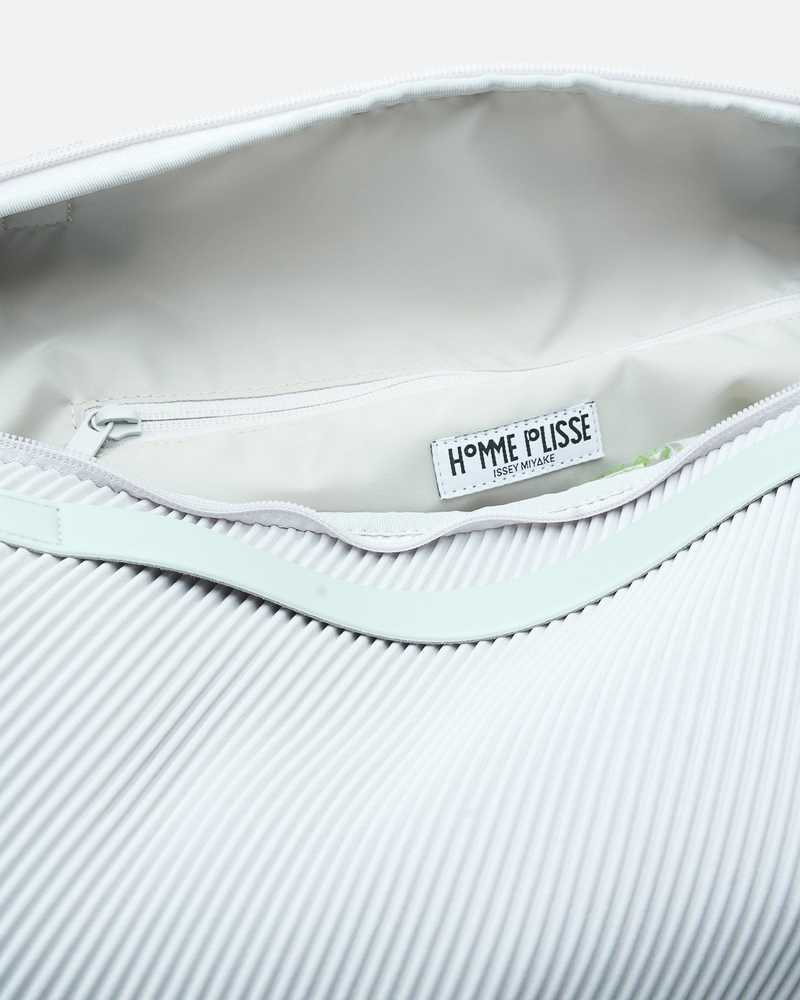 HOMME PLISSE ISSEY MIYAKE Pleats Travel Bag in Manarola Blue Gray Bag