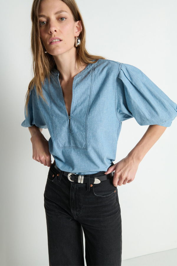 Nation Emmett Top - Chambray