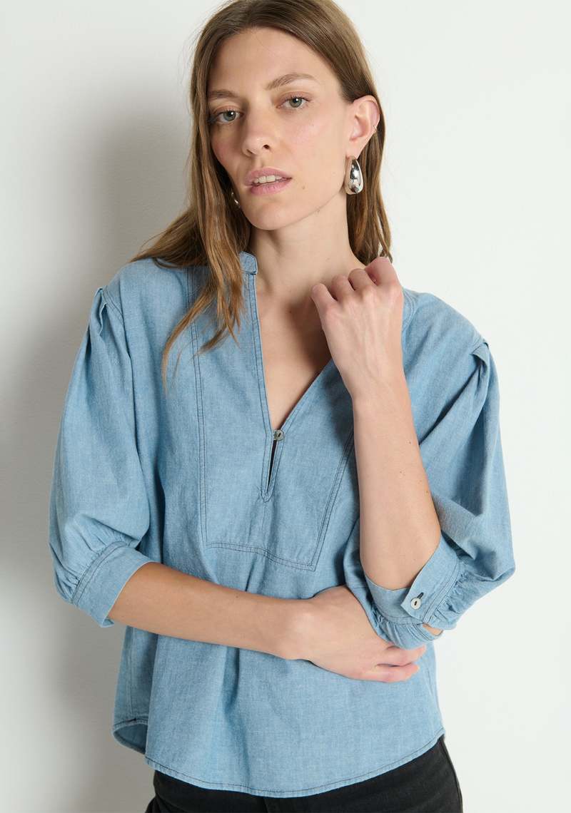 Nation Emmett Top - Chambray