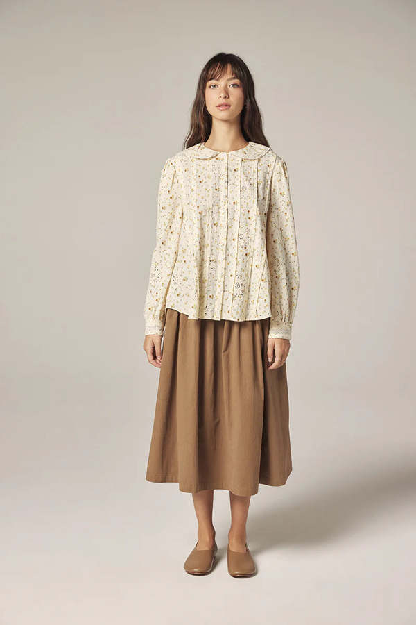 amente Peter Pan Collar Shirt