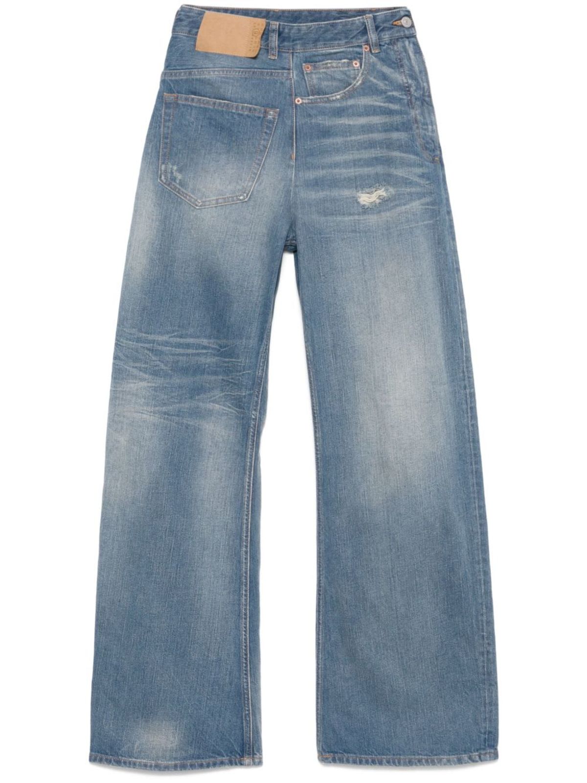MM6 Maison Margiela Wide-Leg Denim Jeans - Blue - Image 1 of 5