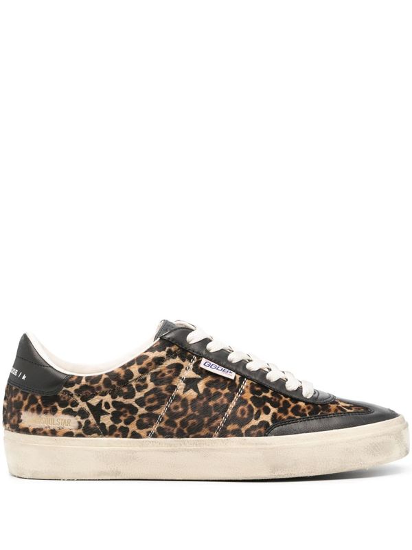 Golden Goose Soul-Star Leather Sneakers - Brown Golden Goose Soul-Star Leather Sneakers - Brown