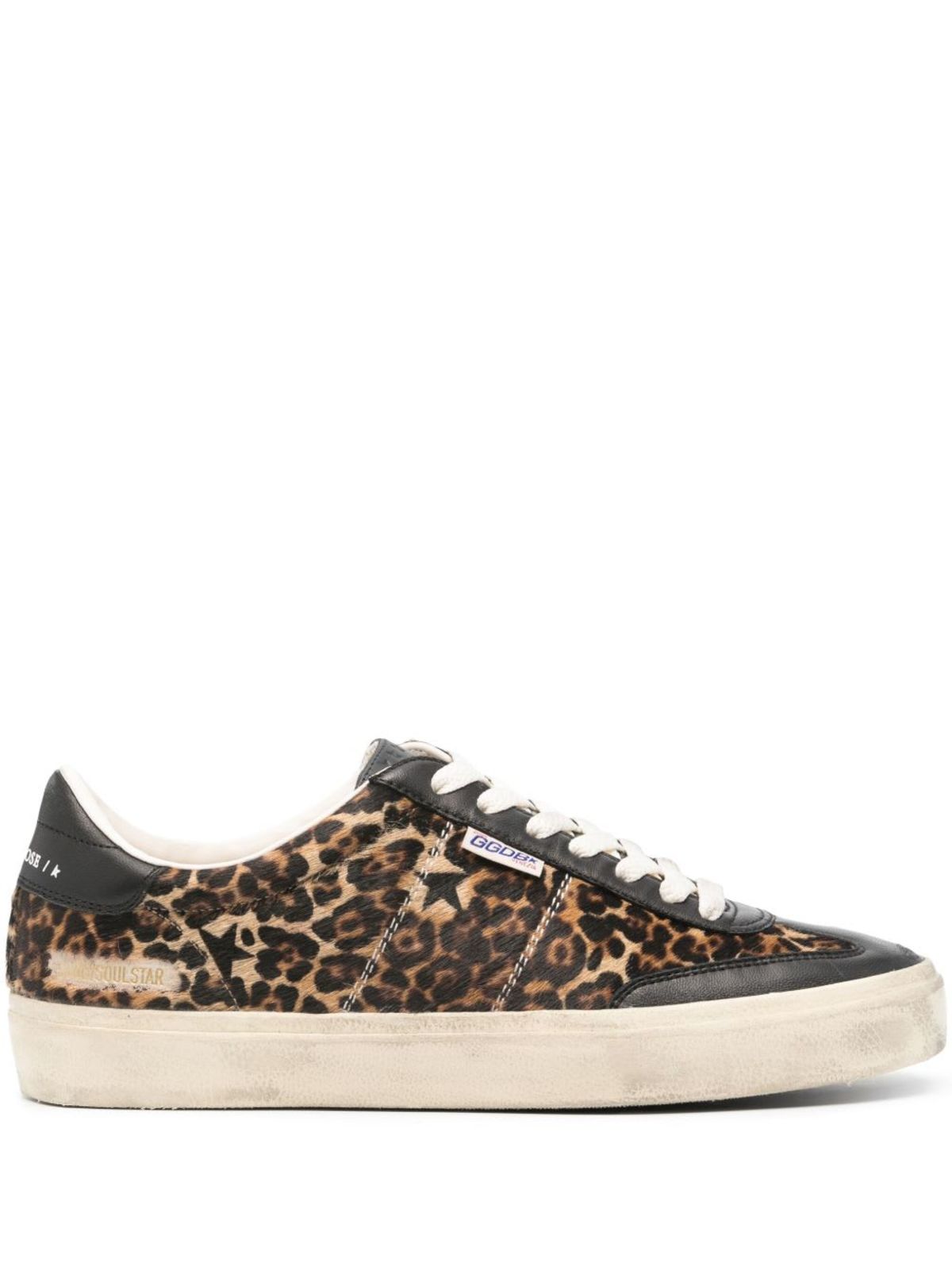 Golden Goose Soul-Star Leather Sneakers - Brown - Image 1 of 4