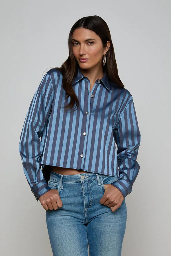 L'agence Cosette Crop Shirt