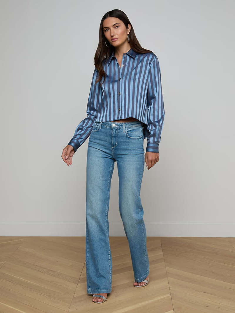 L'agence Cosette Crop Shirt
