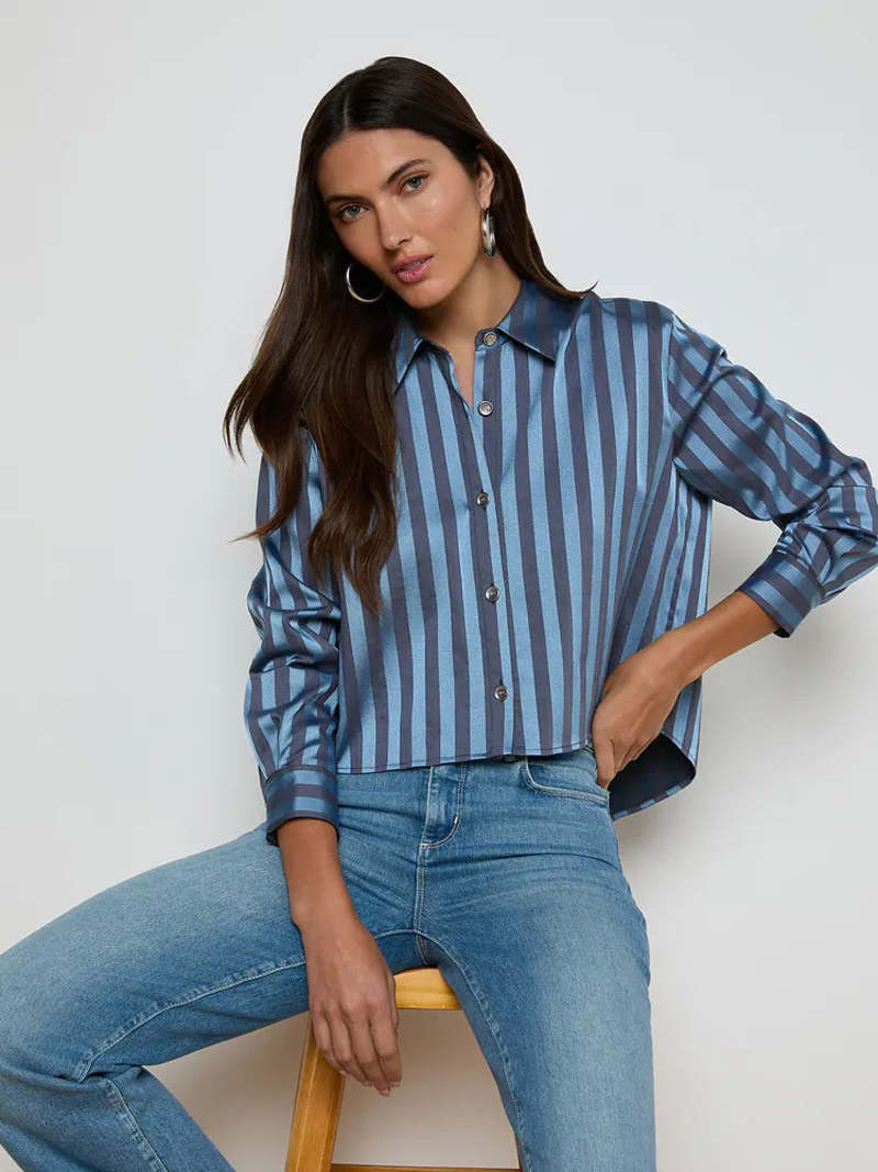 L'agence Cosette Crop Shirt