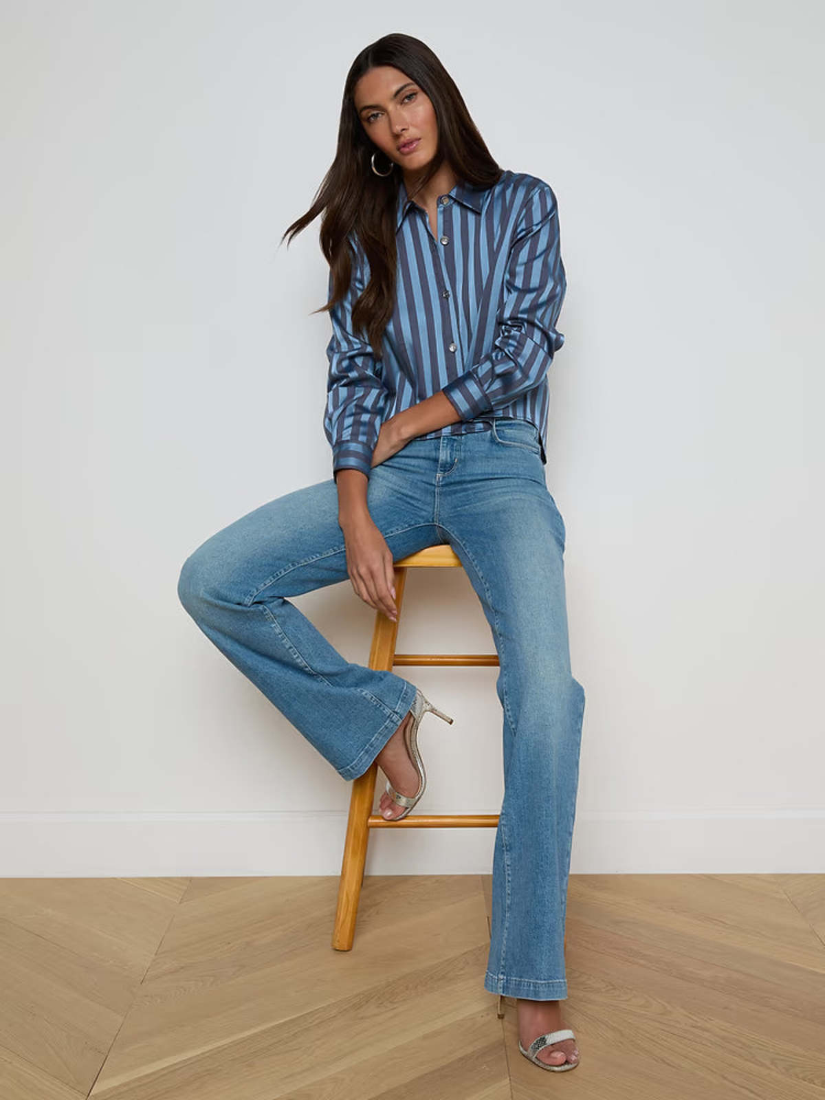 L'agence Cosette Crop Shirt - Image 5 of 7