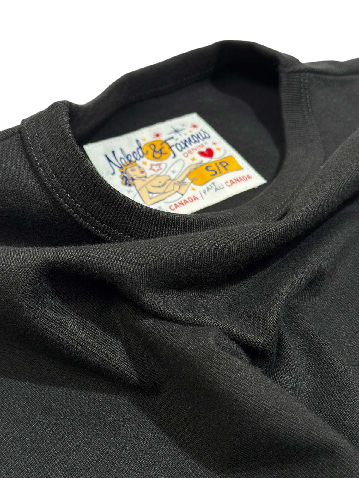 Naked & Famous Strong Tee - Black - Image 4 of 5