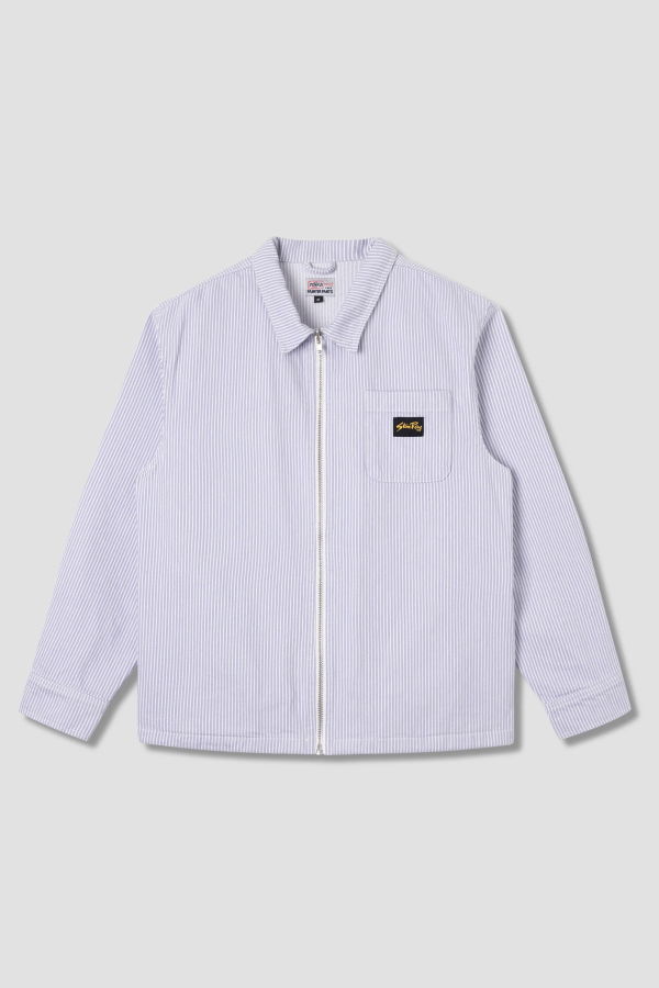 Stan Ray Cosmic Purple Hickory Zip Shirt