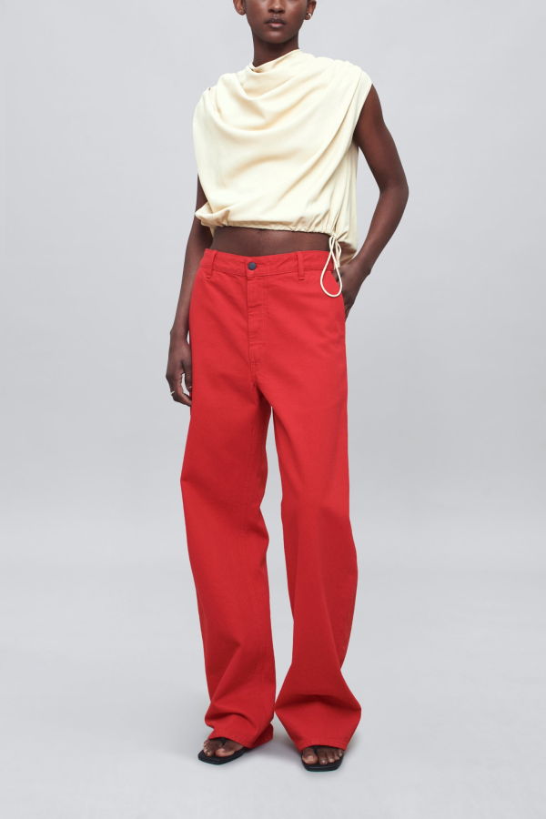 Kallmeyer Column Leg Jeans - Red