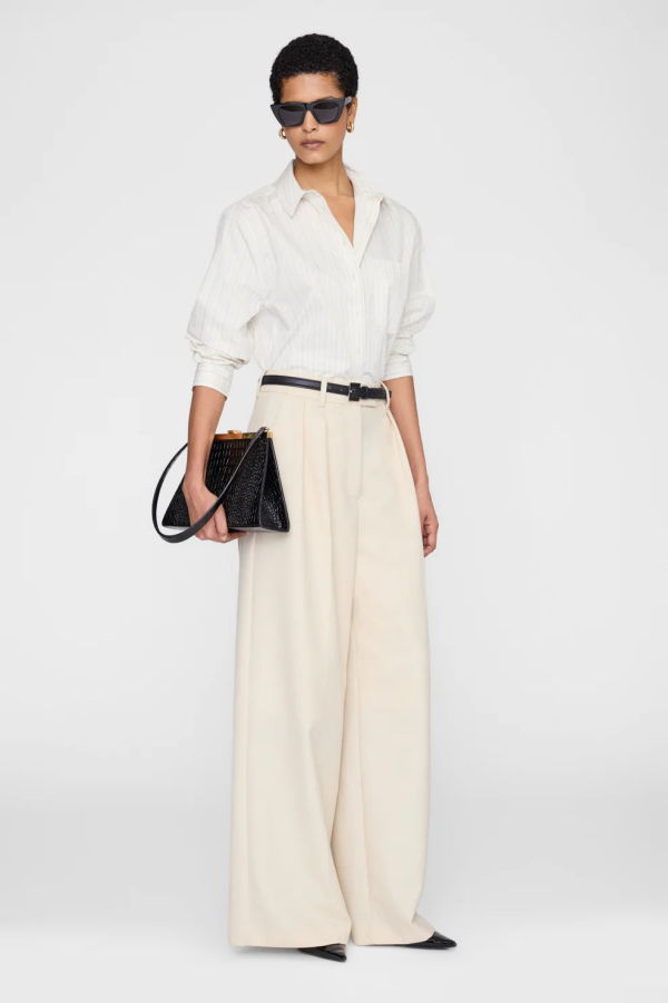Anine Bing Essie Cropped Shirt