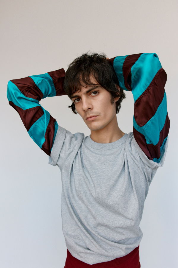 Dries Van Noten Grey Melange Header Longsleeve T-Shirt