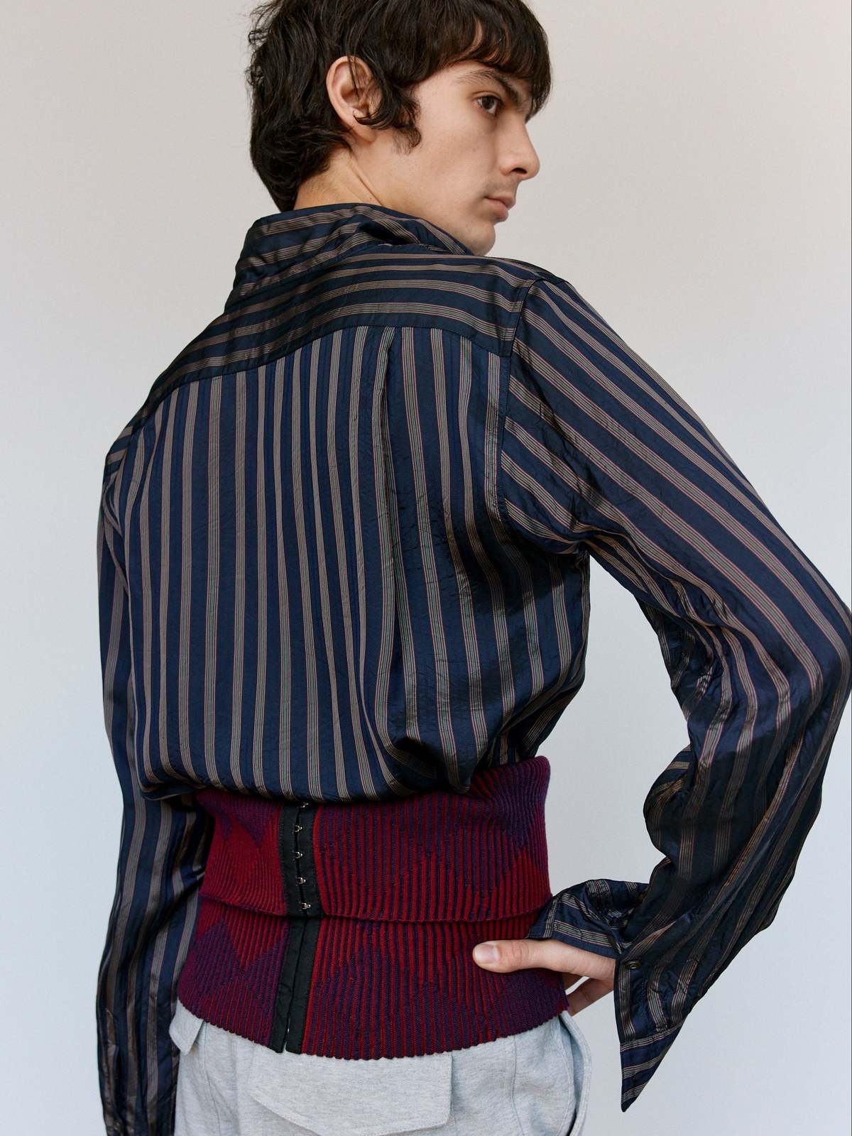 Dries Van Noten Carlty Cupro Shirt - Image 3 of 8