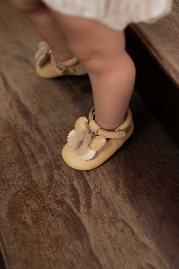 KIDS Donsje Amdy Shoes - Gold Metallic Nubuck