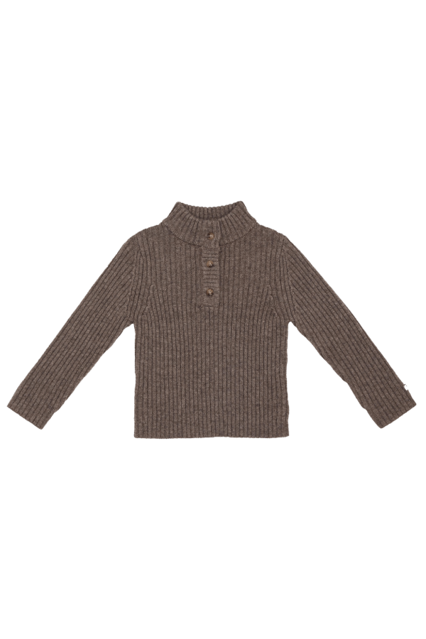 KIDS Donsje Bastiaan Sweater - Dusty Brown Melange