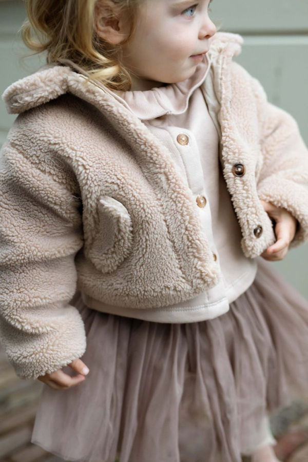 KIDS Donsje Bettie Jacket | Bunnies Jacket - Soft Sand