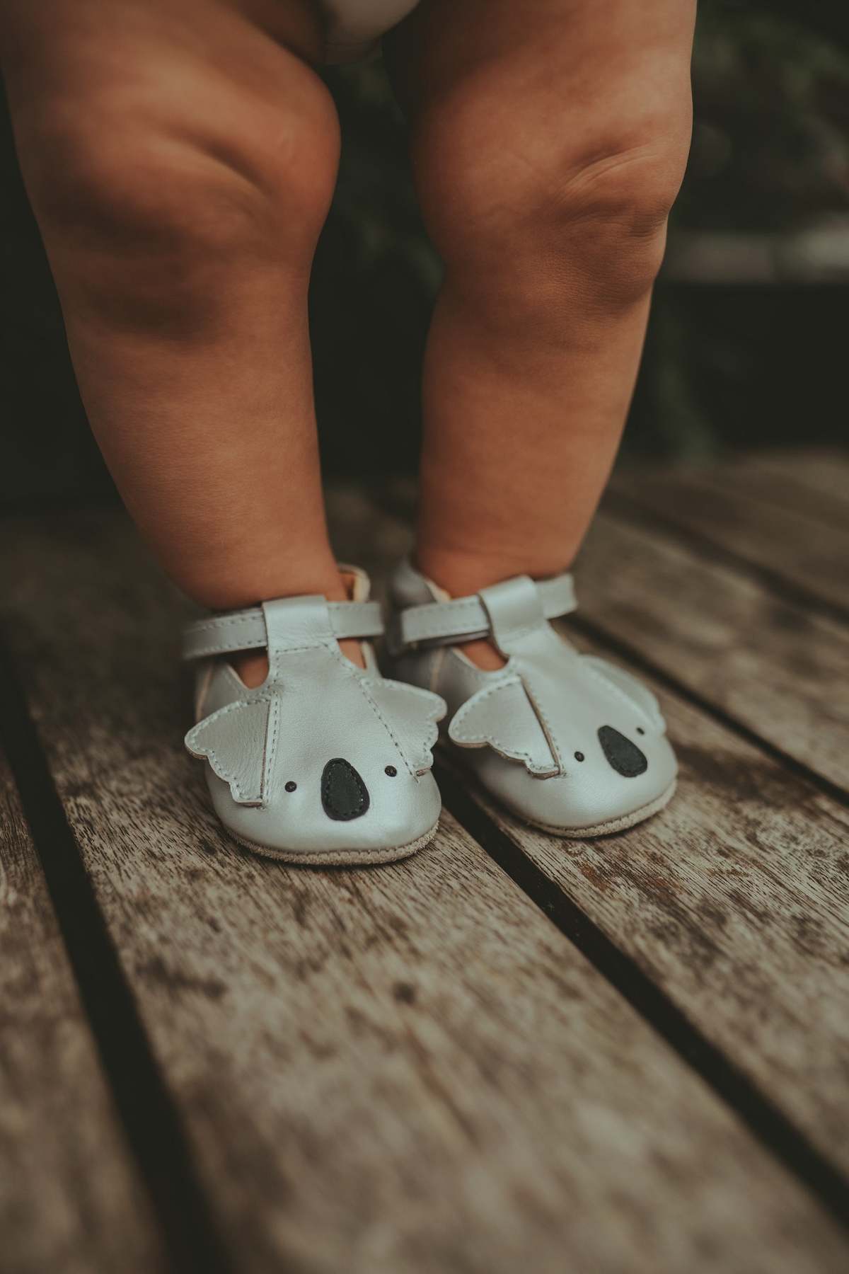 KIDS Donsje Blinc Shoes Koala Baby Shoes - Silver Grey Metallic Leather - Image 2 of 6