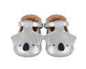 KIDS Donsje Blinc Shoes Koala Baby Shoes - Silver Grey Metallic Leather - Thumbnail 3