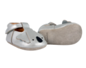 KIDS Donsje Blinc Shoes Koala Baby Shoes - Silver Grey Metallic Leather - Thumbnail 5