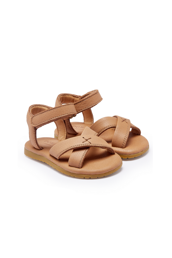 KIDS Donsje Botis Sandals - Beige Leather