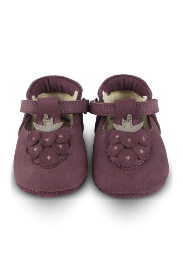 Kids Donsje Carlie Raspberry Baby Shoes - Berry Red Nubuck