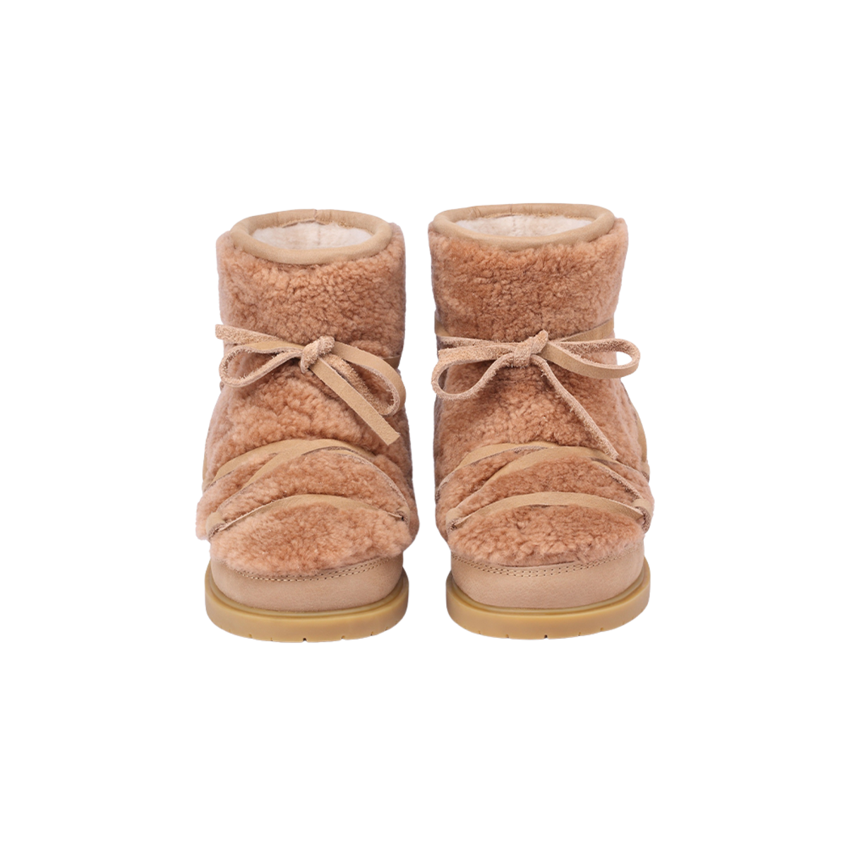 KIDS Donsje Cassia Boots - Beige Curly Sheep Wool - Image 1 of 6
