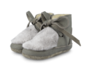 KIDS Donsje Felinci Booties - Stone Nubuck - Thumbnail 1