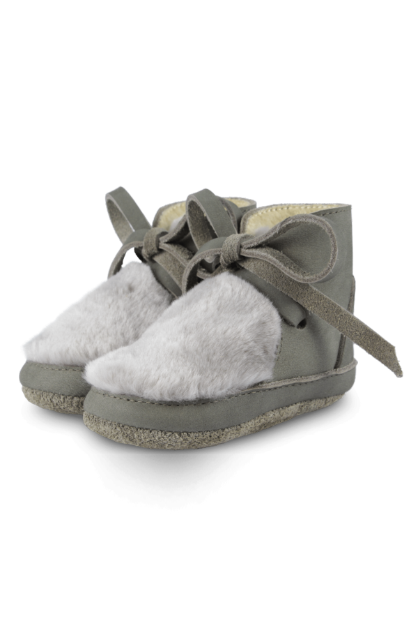 KIDS Donsje Felinci Booties - Stone Nubuck
