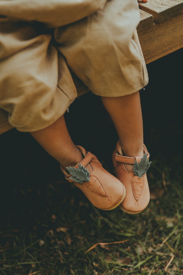KIDS Donsje Figili Carrots Baby Shoes - Walnut Nubuck