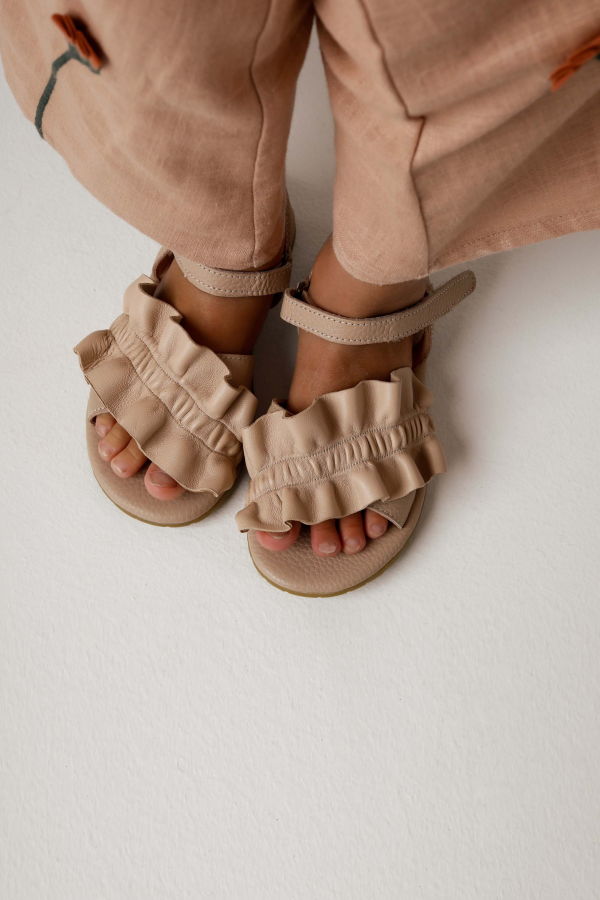 KIDS Donsje Fine Sandals Sandals - Light Rose Leather