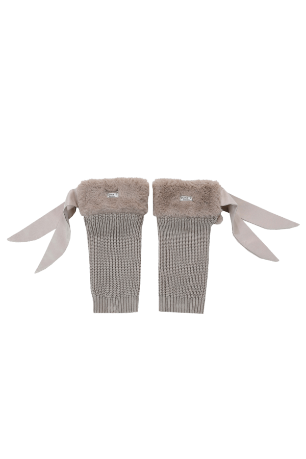 KIDS Donsje Gina Leg Warmers - Taupe Teddy