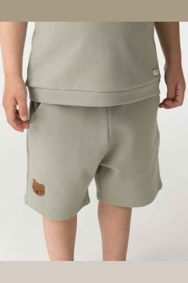KIDS Donsje Ithri Shorts Bear - Dusty Green