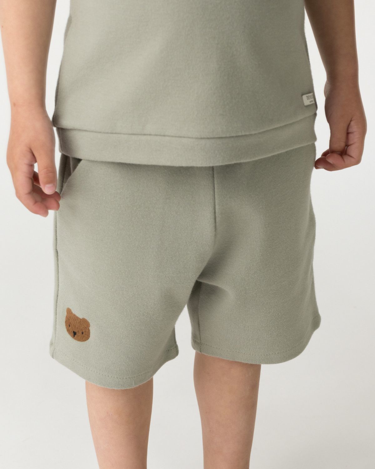KIDS Donsje Ithri Shorts Bear - Dusty Green - Image 2 of 4