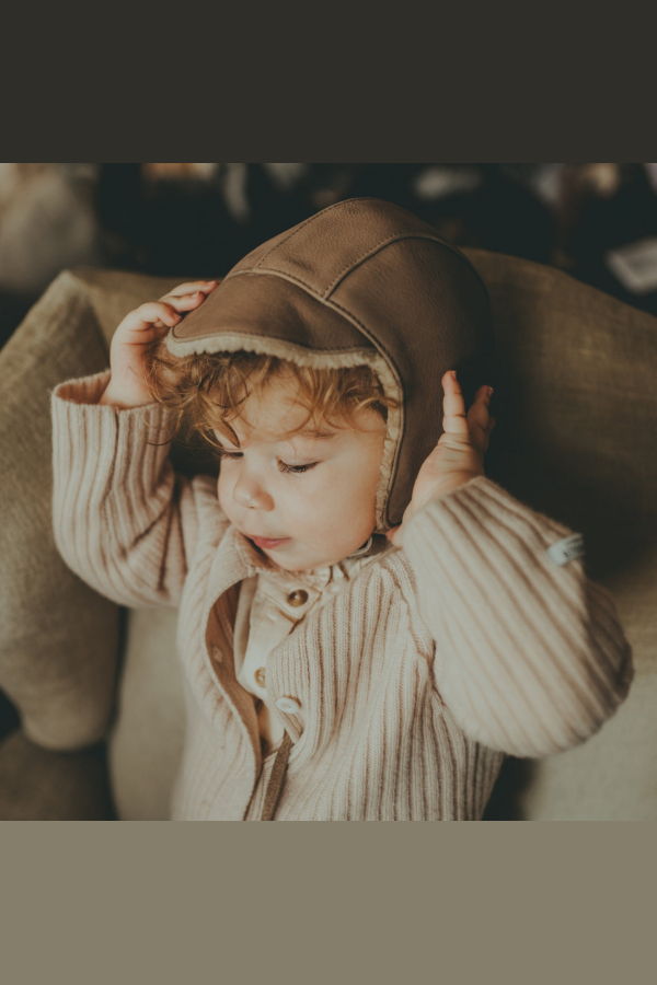 KIDS Donsje James Hat - Truffle Nubuck