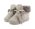 KIDS Donsje Jaya Booties - Light Grey Nubuck - Thumbnail 1