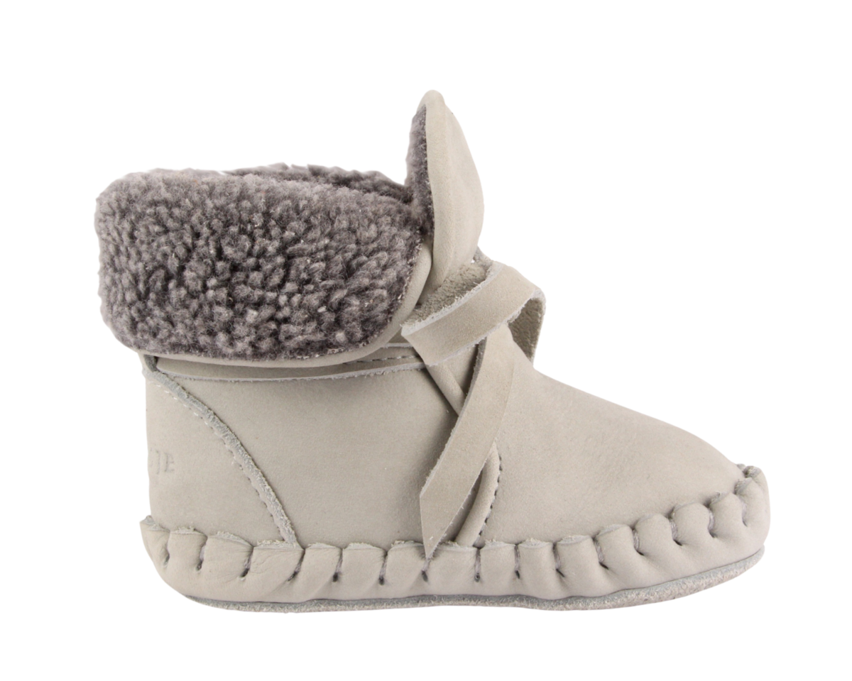 KIDS Donsje Jaya Booties - Light Grey Nubuck - Image 3 of 6