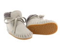 KIDS Donsje Jaya Booties - Light Grey Nubuck - Thumbnail 6