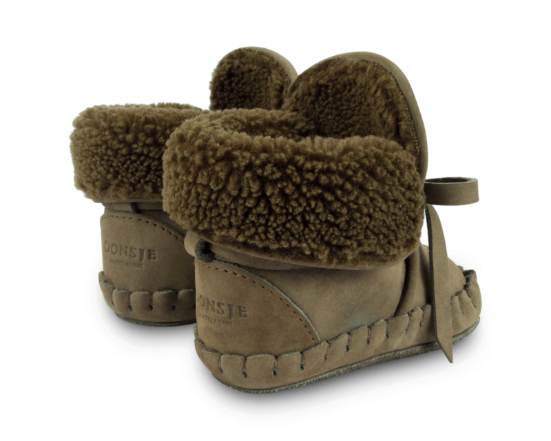 KIDS Donsje Jaya Booties - Stone Nubuck