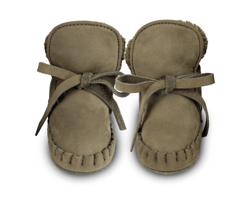 KIDS Donsje Jaya Booties - Stone Nubuck