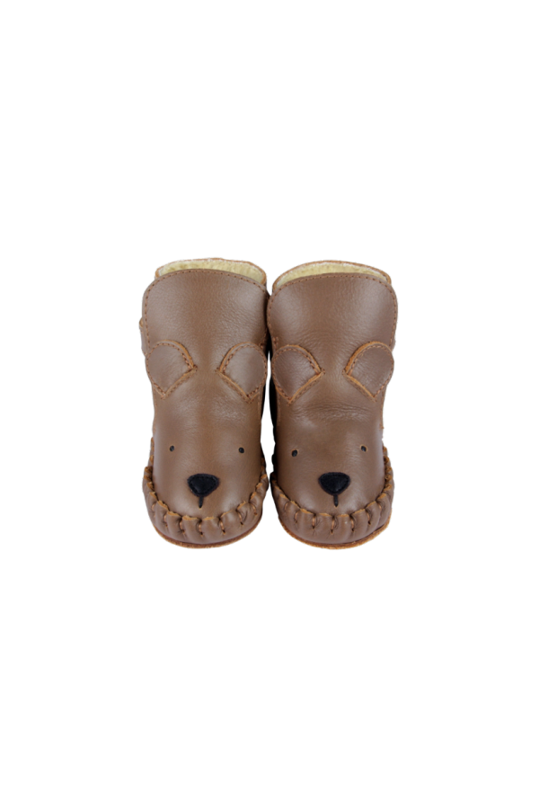 KIDS Donsje Kapi Classic Booties - Cognac Classic Leather