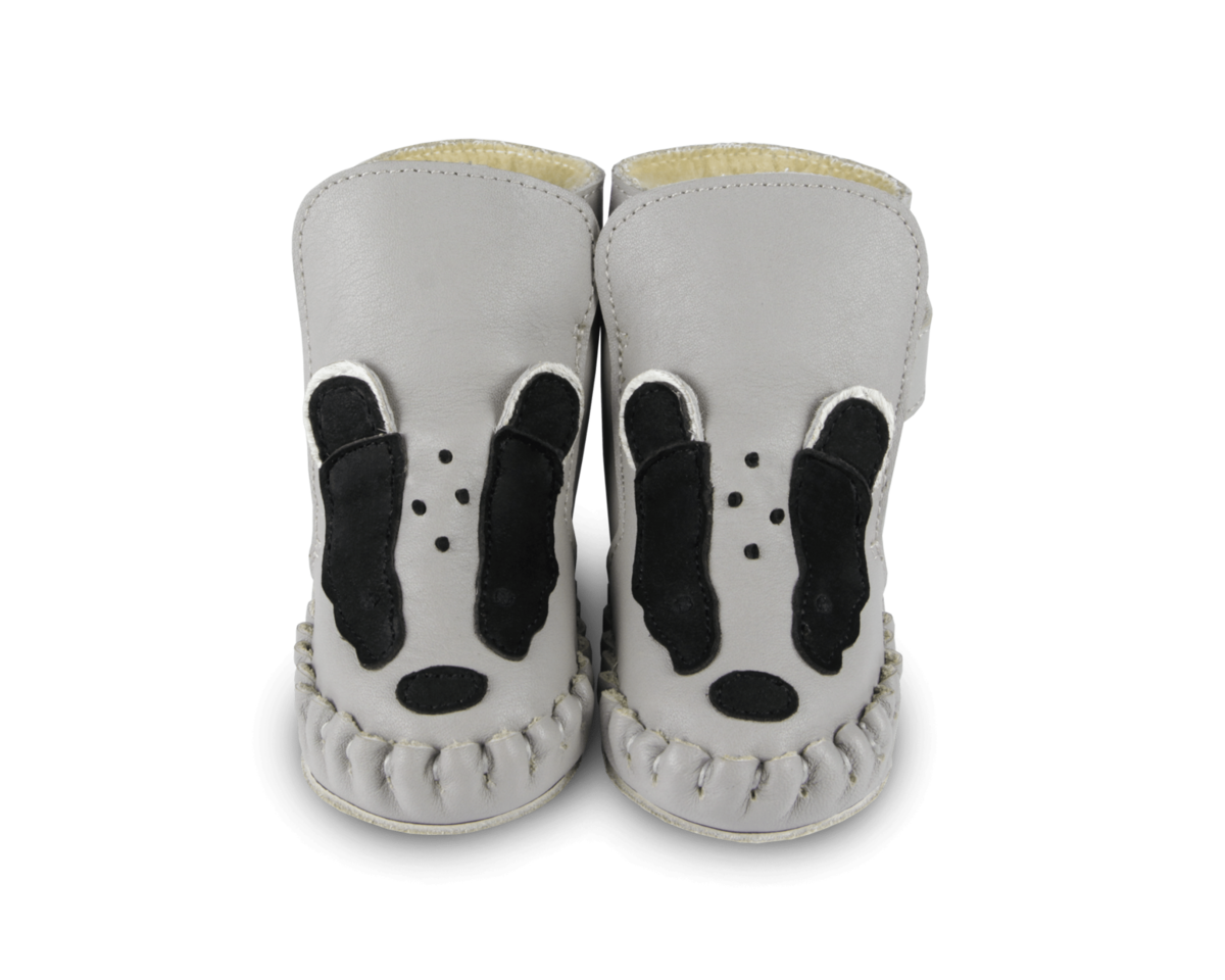 KIDS Donsje Kapi Exclusive Booties Badger Booties - Light Stone Leather - Image 1 of 5