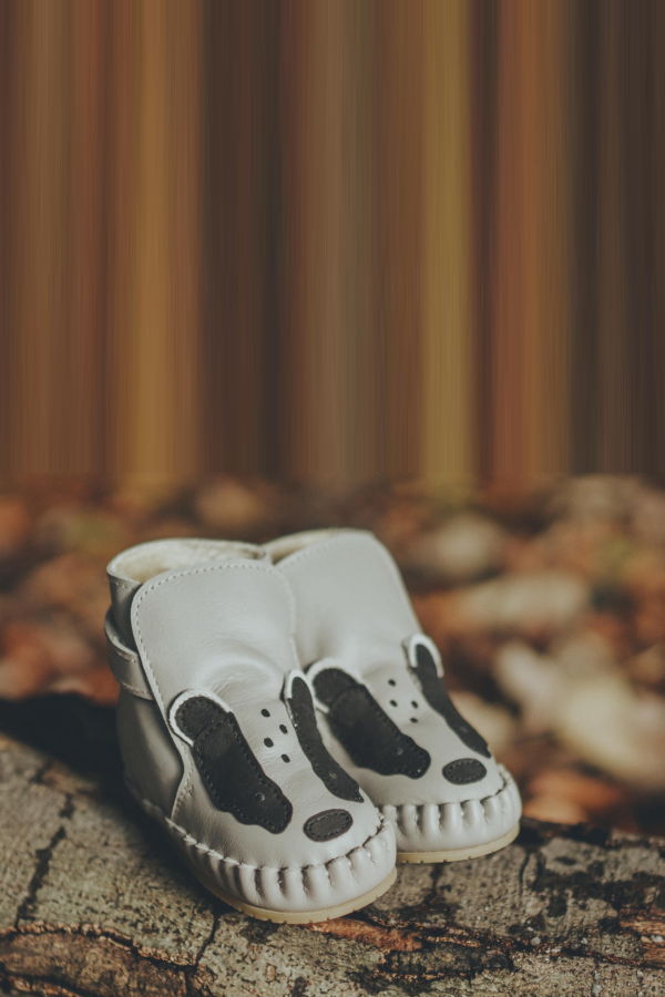 KIDS Donsje Kapi Exclusive Booties Badger Booties - Light Stone Leather