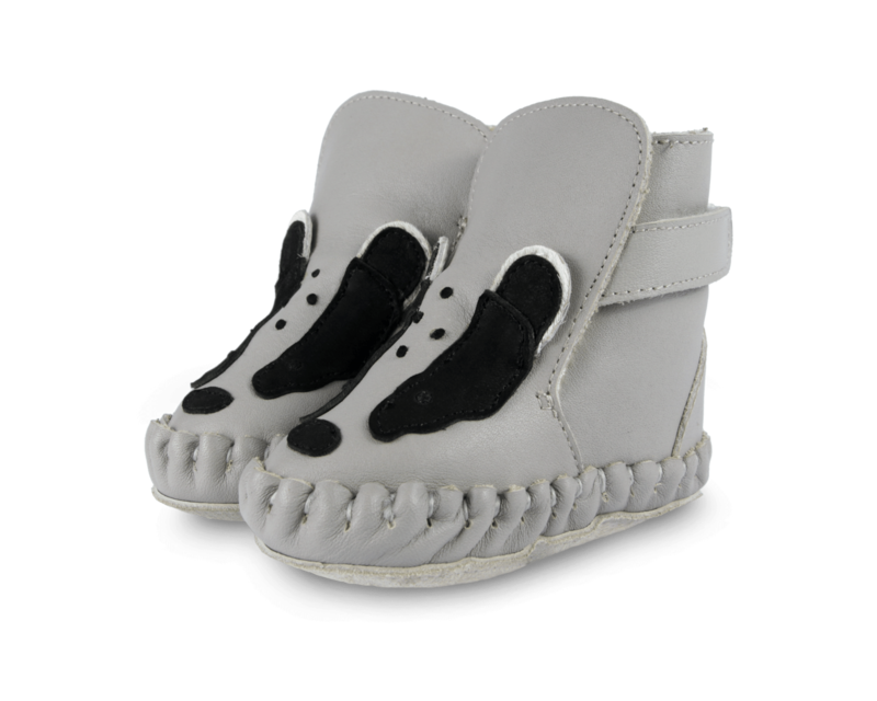 KIDS Donsje Kapi Exclusive Booties Badger Booties - Light Stone Leather