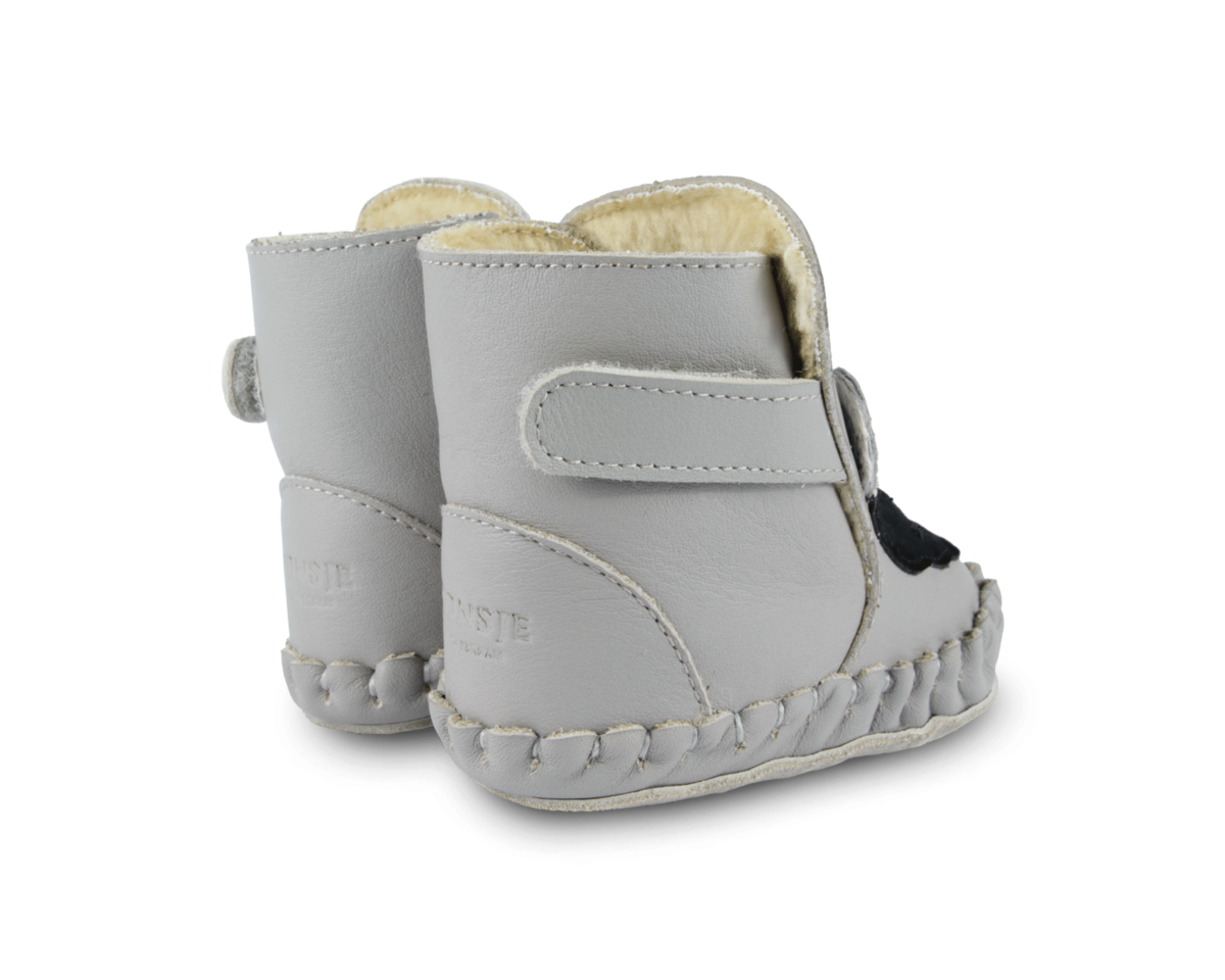 KIDS Donsje Kapi Exclusive Booties Badger Booties - Light Stone Leather - Image 4 of 5