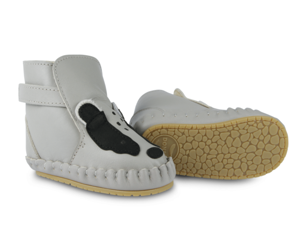 KIDS Donsje Kapi Exclusive Booties Badger Booties - Light Stone Leather