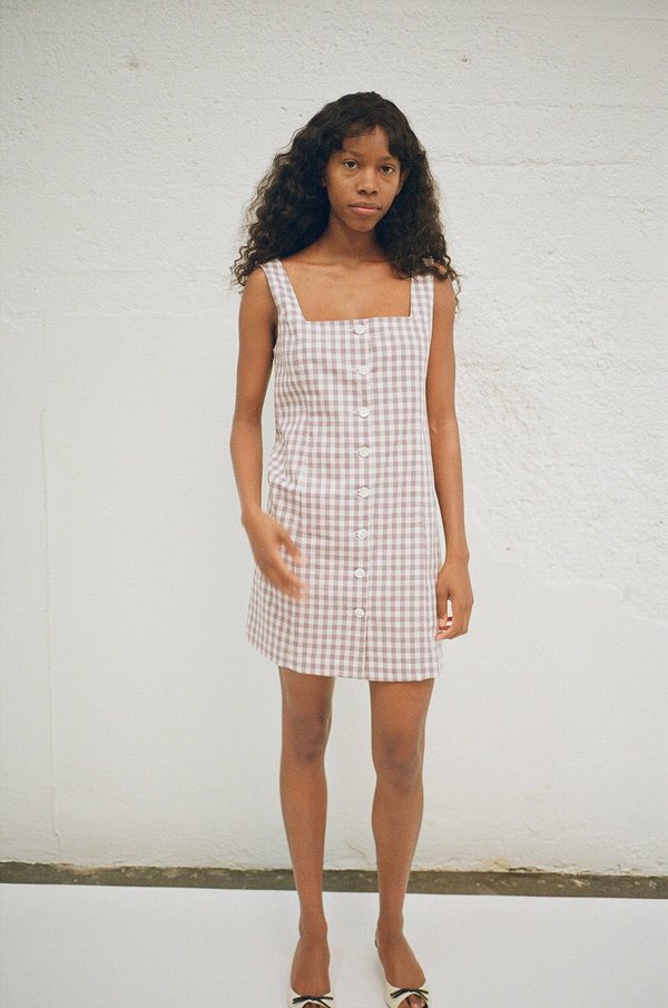 sweater dress v neck Long Sleeve Collared Twofer Sweater Dress In Champagne Blush Black