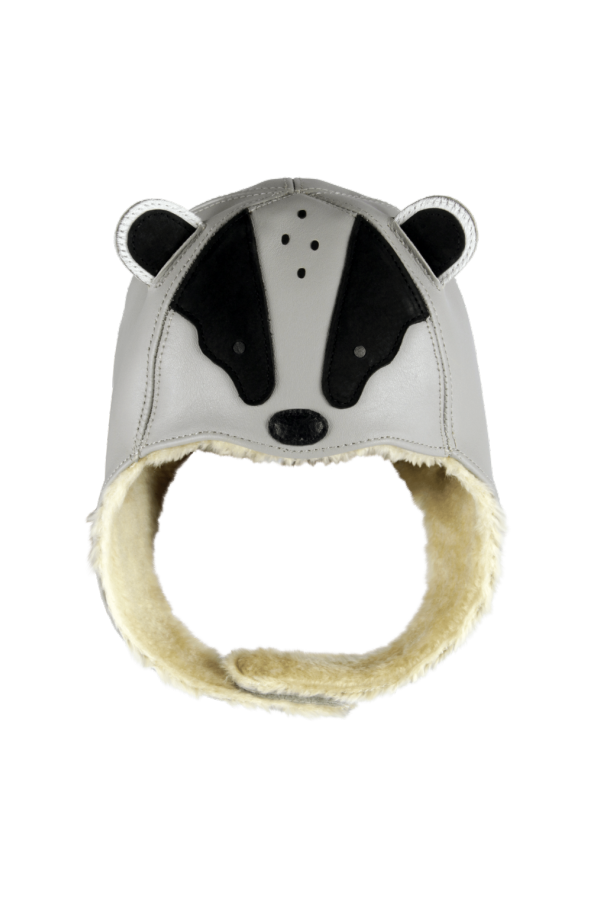 KIDS Donsje Kapi Exclusive Badger Hat - Light Stone Leather